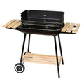 Grill węglowy Chiara z czarnym rusztem stalowym 67x38x83 cm(Por omisión)