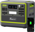 FOSSiBOT F2400 Generator solarny, 2048 Wh LiFePO4 akumulator zapasowy z wyjściami 24000 W AC (4600 W Peak)(F2400 Zielony)