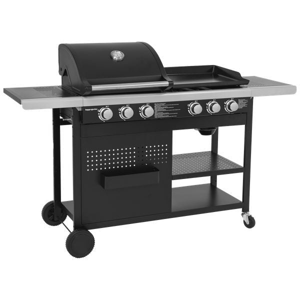 Grill gazowy Vesuvio Duo – 3 palniki + patelnia grillowa 3-palnikowa(Por omisión)