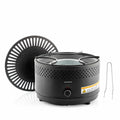 Innovagoods przenośny bezdymny grill węglowy, żelazo, Ø28,5 x 18 cm, czarny(Por omisión)