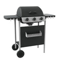 Grill gazowy Annika z 3 palnikami, stalowy, 105 x 49 x 100 cm, Ldk Garden(Por omisión)