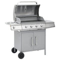 Grill gazowy Vidaxl z 4+1 palnikami, srebrny(Por omisión)