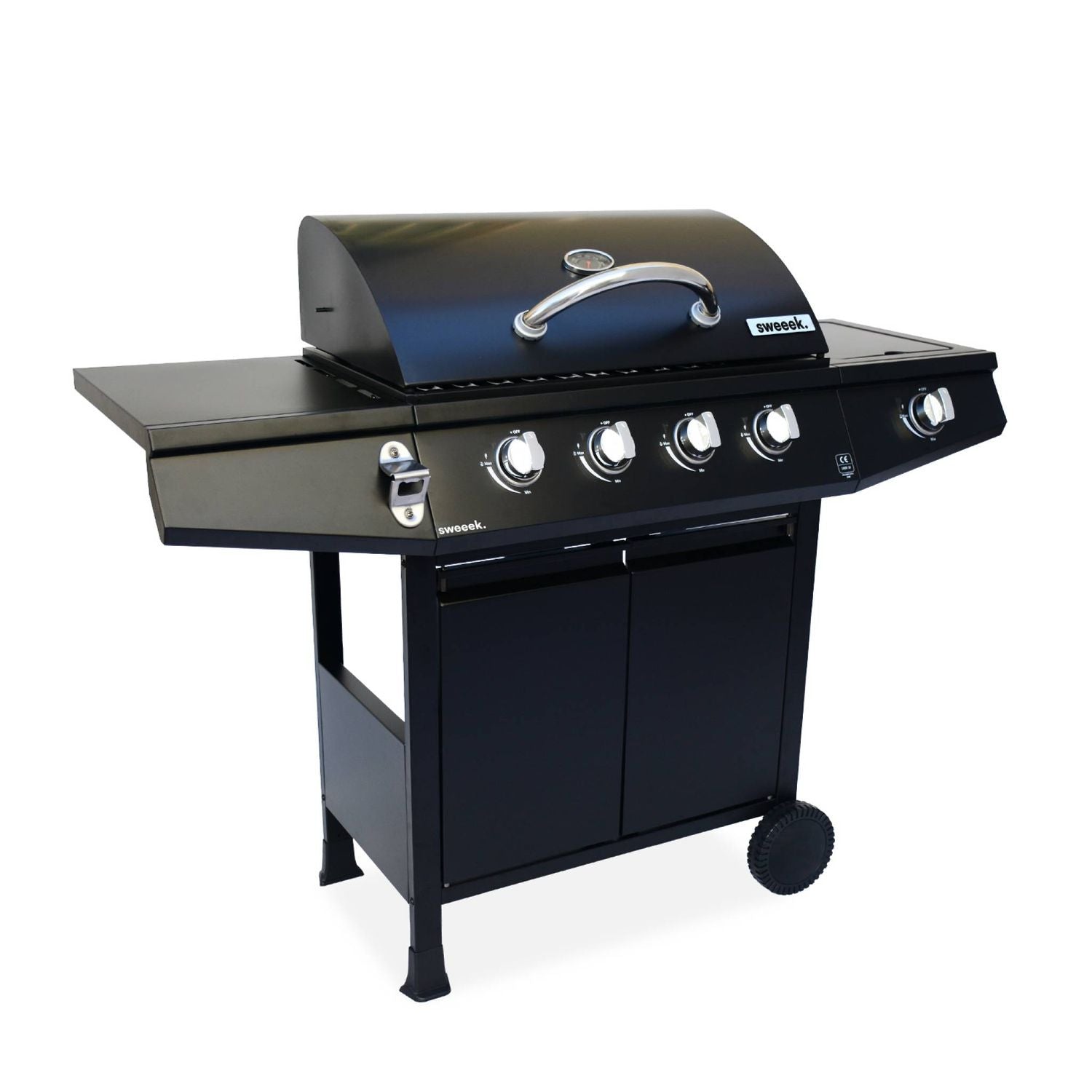 Grill gazowy Treville 4 Black - 4 palniki + 1 płyta grzewcza(Por omisión)